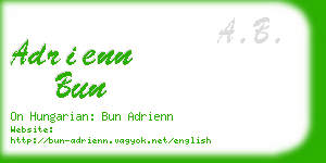 adrienn bun business card